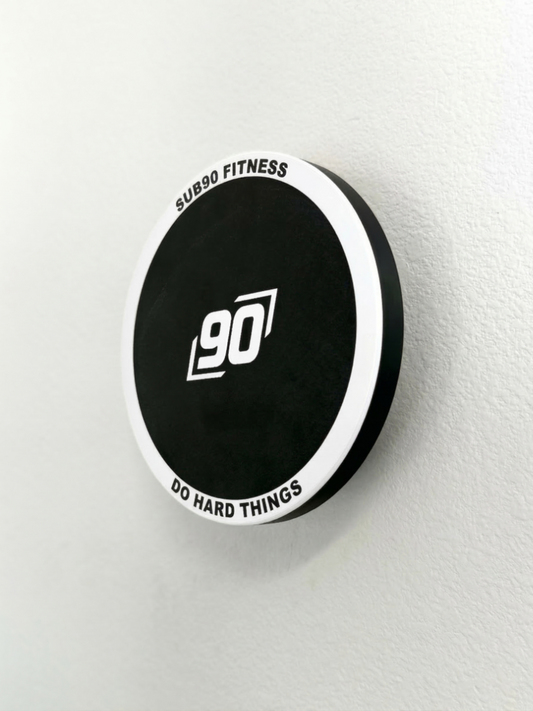 Black Wall Ball Target Angle View