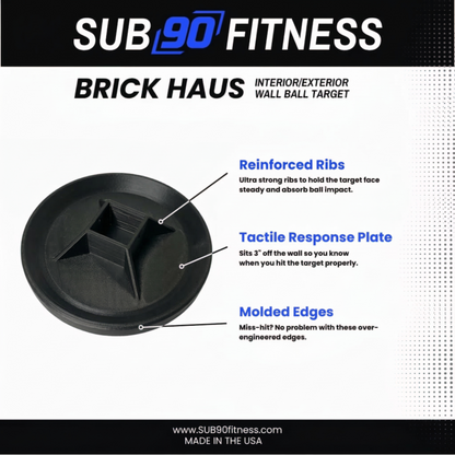 SUB90 Wall Ball Target (Wall-Mounted)