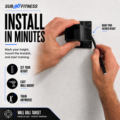 SUB90 Wall Ball Target (Wall-Mounted)