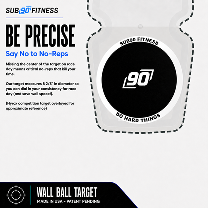 SUB90 Wall Ball Target (Wall-Mounted)