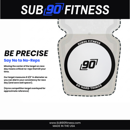 SUB90 Wall Ball Target (Wall-Mounted)
