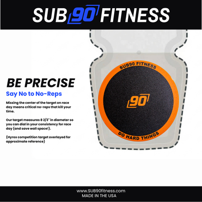 SUB90 Wall Ball Target (Wall-Mounted)