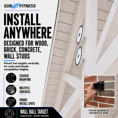 SUB90 Wall Ball Target (Wall-Mounted)