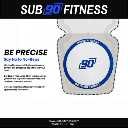SUB90 Wall Ball Target (Wall-Mounted)