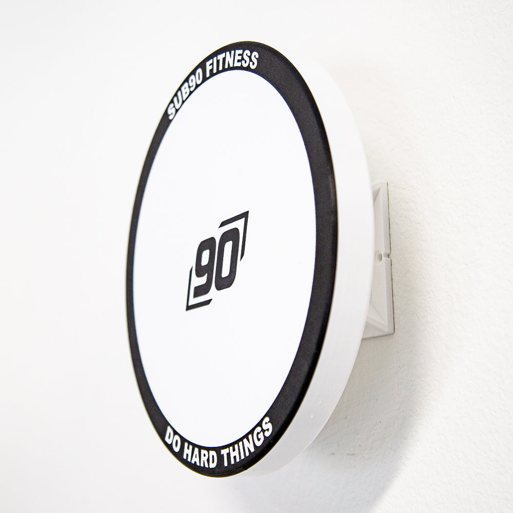 White and Black wall ball target wall mounted